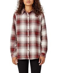 Dickies - Plaid Flannel Long Sleeve Shirt - Lyst