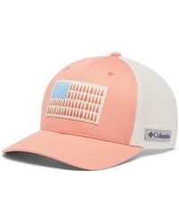 Columbia - Unisex Tree Flag Mesh Ball Cap - High, Summer Peach/chalk, Small/medium - Lyst
