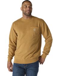 Carhartt - Relaxed Fit Midweight Garment Dye French Terry Crewneck Pocket Sweatshirt - Lyst