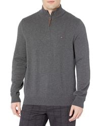 tommy hilfiger zip neck jumper