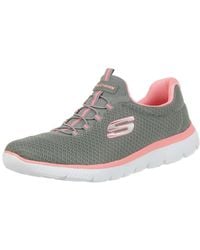 Skechers - Summits Sneaker ,gray Mesh Pink Trim,41 Eu - Lyst