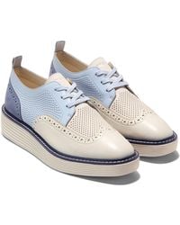 Cole Haan - Originalgrand Platform Wingtip Oxford (Heather/ Lining) Flat Shoes - Lyst