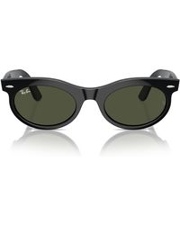 Ray-Ban - Rb2242f Wayfarer Oval Low Bridge Fit Sunglasses - Lyst