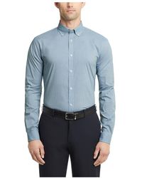 Izod - Dress Shirt Slim Fit Stretch Fx Cooling Collar Check - Lyst