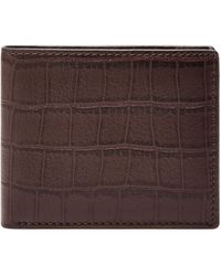 Fossil - Derrick Bifold With Flip Id - Lyst