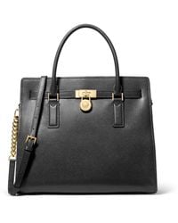 Michael Kors - Mk Hamilton Moderne Large Leather Satchel - Lyst