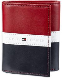 Tommy Hilfiger - Leather Trifold Wallet - Lyst