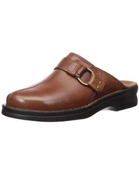 clarks leather clogs