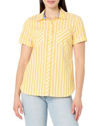 Nautica - Button Front Short Sleeve Camp Shirt - Lyst