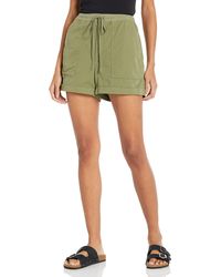 Velvet By Graham & Spencer - Womens Tenley Cotton Twill Casual Shorts - Lyst