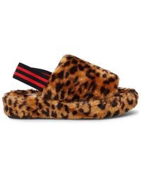 steve madden faux fur slippers