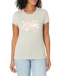 Emporio Armani - A | X Armani Exchange Crew Neck Slim Fit Blub Print Logo T-shirt - Lyst