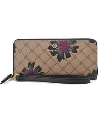 Nine West - Lockup 9s Zip Around Wristlet - Lyst