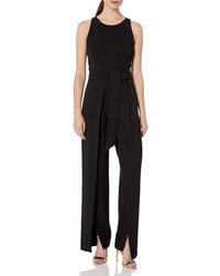 nine west black jumpsuit