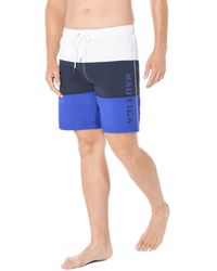 Nautica - Quick Dry Classic Logo Tri-Block Series Badehose - Lyst