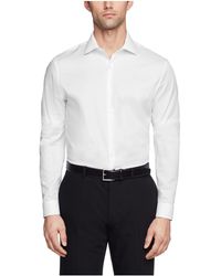 Kenneth Cole - Reaction Mens Slim Fit Stretch Collar Non Iron Solid Dress Shirt - Lyst