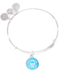 ALEX AND ANI - Wife Mom Boss Charm Bangle Shiny Silver One Size - Lyst