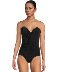 Norma Kamali - Standard Strapless Shirred Front Mio - Lyst