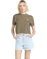 Volcom - Stone Step High Rise Denim Short - Lyst