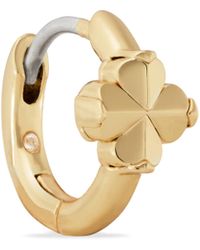 Kate Spade - S Spade Flower Huggies Gold One Size - Lyst