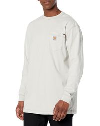 Carhartt - Mens Flame Resistant Force Cotton Long Sleeve T-shirt - Lyst