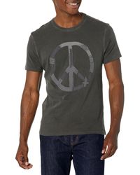 John Varvatos - Short Sleeve Graphic Tee Reconstructed Peace - Lyst