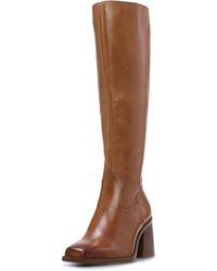 Vince Camuto - Sangeti Stacked Heel Knee High Wide Calf Boot Fashion - Lyst