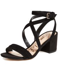 sam edelman sammy strappy suede sandals