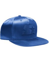 Starter - Authentic Satin Flat Brim Embroidered Snapback - Lyst