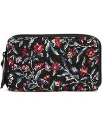 Vera Bradley - Cotton Deluxe Travel Wallet With Rfid Protection - Lyst