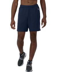 Champion - , Lightweight Attack, Mesh Shorts With Pockets, 7", Navy C Patch Logo, Small - Lyst