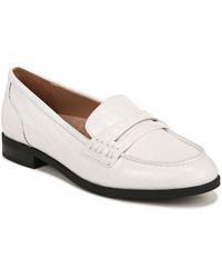Naturalizer - S Mia Slip On Flat Loafer Warm White Croco Leather 10.5 M - Lyst
