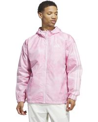 adidas - Essentials All Over Printed Woven Jacket - Lyst