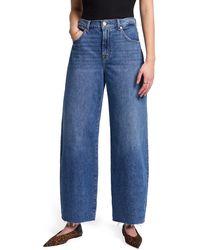 7 For All Mankind - Dojo Tailorless Mid-rise Full Length Wide Leg Jeans - Lyst