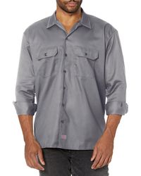 Dickies - Mens Long Sleeve Flex Twill Flex Twill Work Utility Button Down Shirts - Lyst