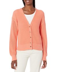 Velvet By Graham & Spencer - Solange Textured Cotton Cardigan Sweater - Lyst