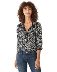 lucky brand floral blouse