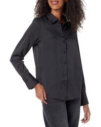 Amazon Essentials - Regular-fit Satin Button Down Blouse - Lyst