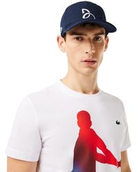 Lacoste - Short Sleeve Regular Fit Tennis Performance Graphic Tee Shirt - Lyst