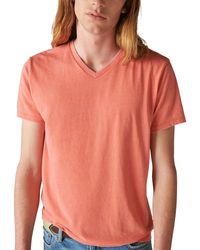 Lucky Brand - Venice Burnout Vee-neck Tee - Lyst