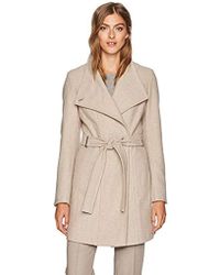 calvin klein toggle wrap front jacket