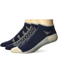 Emporio Armani - , 2-pack Sneaker Socks, Marine/marine/marine, One Size - Lyst