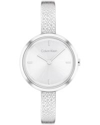 Calvin Klein - Reloj Analógico de Cuarzo para mujer con Correa en Acero Inoxidable plateada - 25200181 - Lyst
