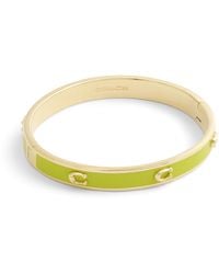 COACH - Signature C Enamel Bangle Bracelet - Lyst