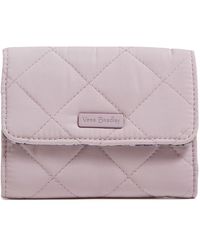 Vera Bradley - Performance Twill Riley Compact Wallet With Rfid Protection - Lyst