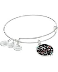 ALEX AND ANI - I'm Dreaming Of A Wine Christmas Bracelet Black One Size - Lyst