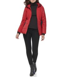 Guess - Shoft Shell Belted Water Resistant Coat - Lyst