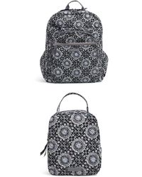 Vera Bradley - Bundle Of Cotton Xl Campus Backpack Bookbag + Cotton Bunch Lunch Bag - Lyst