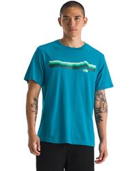 The North Face - Evolution Tequila Sunrise Short-sleeve Tee | Cotton Shirt With A Graphic Design - Lyst