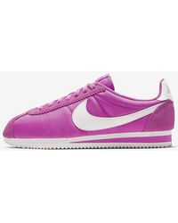 nike cortez pink nylon